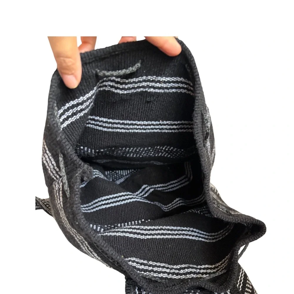 Pinzon Black White Woven Baja Stripe Backpack‎ Bohemian DO NOT Buy